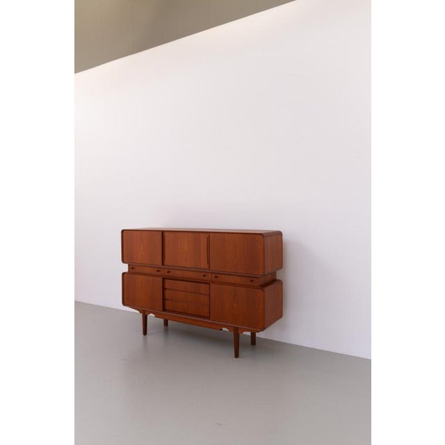 Mid-Century Modern Mid-Century Danish Teak Double Decker Sideboard, 1960s For Sale - Image 3 of 18