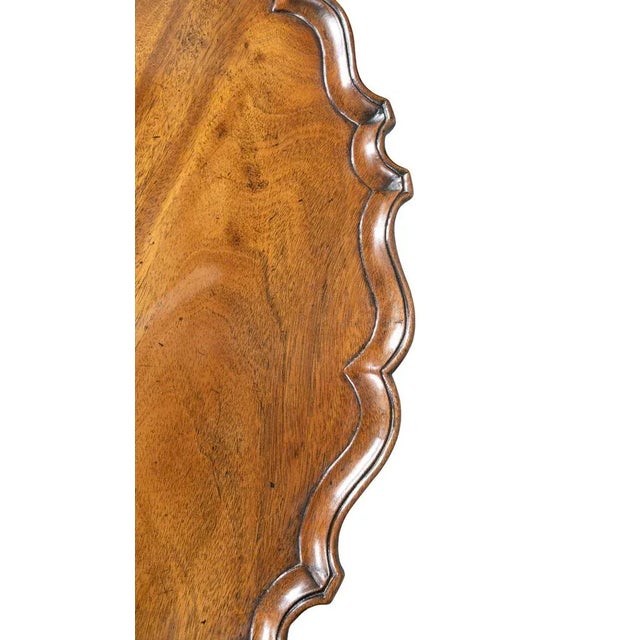 George III Mahogany Piecrust Tilt Top Table For Sale - Image 10 of 10