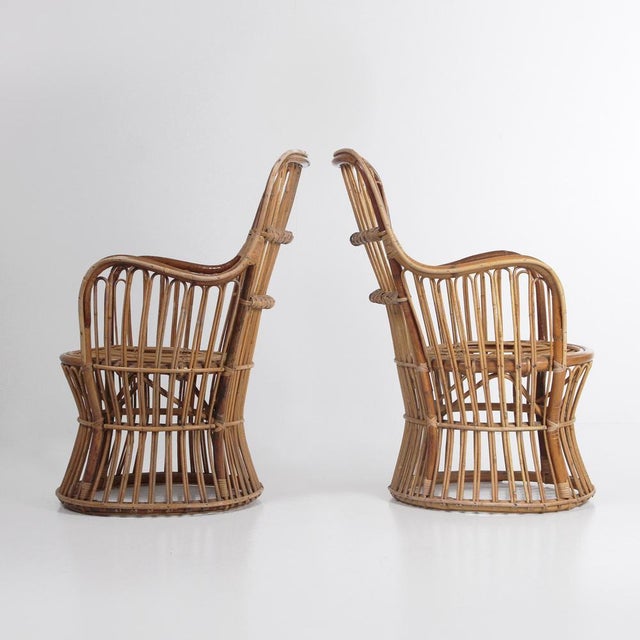 Vintage Rattan Armchairs, 1960s, Set of 2 For Sale - Image 14 of 14