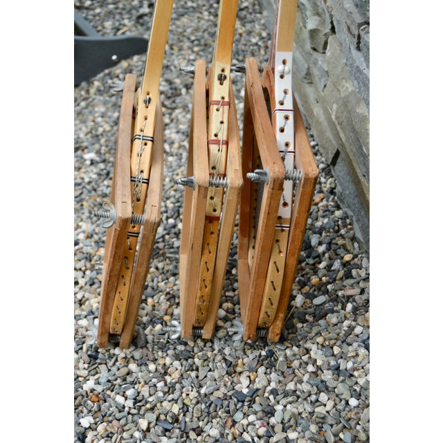 Mid 20th Century Wilson Wooden Tennis Racquets With Presses - Set of 3 - For Sale - Image 4 of 16