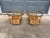 Wood Pair of Bamboo + Rattan Side Tables | Style of Franco Albini For Sale - Image 7 of 13