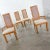 Late 20th Century Modern Campaign Style Dining Chairs Light Wood & Cane by American of Martinsville, Set of 4 For Sale - Image 6 of 16