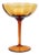 Mid-Century Modern Amber Glass Compote with Twisted Stem by Empoli, 1960s For Sale