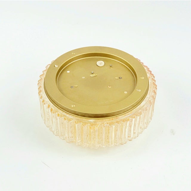 Mid-Century Modern Amber Bubble Glass Flush Mount by Helena Tynell for Limburg, 1970s For Sale - Image 9 of 12
