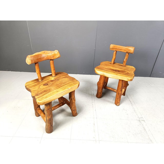 Brutalist Vintage Brutalist Sculptural Dining Chairs, 1960s, Set of 6 For Sale - Image 3 of 11