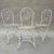 Metal White Iron Garden Chairs, Set of 3 For Sale - Image 7 of 7