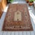 1970s Vintage Hand-Knotted Turkish Rug Prayer Rug Super Fine Wool Rug Wall Decor Religious Tapestry 3x5 Ft Approx For Sale - Image 5 of 18