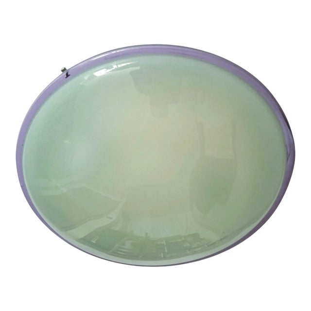 1960s Purple Murano Flush Mount For Sale