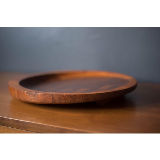 Wood Early Vintage Dansk Teak Cutting Board Tray Platter by Jens H. Quistgaard For Sale - Image 7 of 11