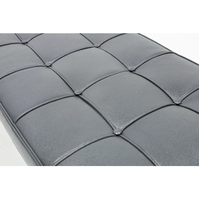 Mid 20th Century Florence Knoll Bench in Holly Hunt Leather For Sale - Image 10 of 11