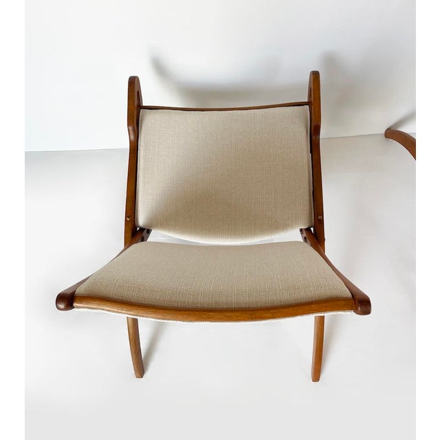 Ninfea Folding Armchairs attributed to Gio Ponti, 1950s, Set of 2 For Sale - Image 9 of 18