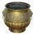 Antique Victorian Brass Jardiniere Planter With and Lion Head Handles For Sale