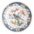 Vintage Dutch Delft Faience Polychrome Floral Bird Wall Charger Plate For Sale