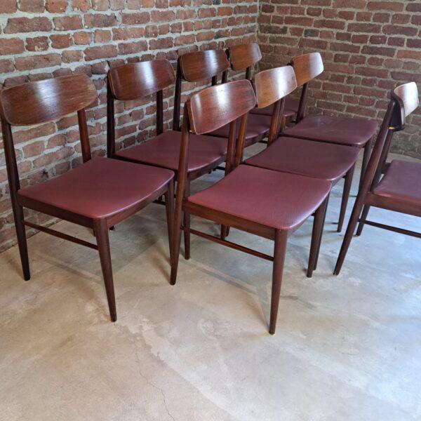 Set of Eight Vintage Chairs – Denmark (1960s)