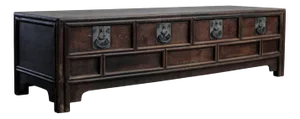 Low Walnut Storage Coffer