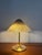 Metal Large Glass and Brass Table Lamp by Peill and Putzler, 1970s For Sale - Image 7 of 7