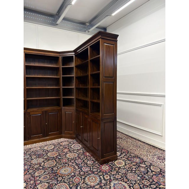 English Corner Bookcase in Teak For Sale - Image 3 of 18