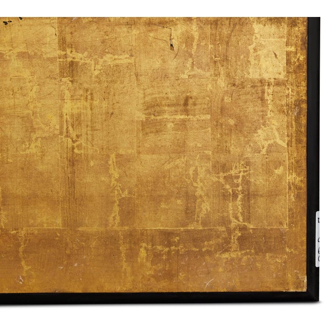 17th Century Japanese Furosaki Tea Ceremony Screen, Farmhouse Landscape, C. 1650 For Sale In New York - Image 6 of 8