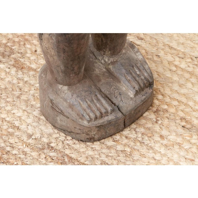 Antique Baule Female Figure W/Serene Expression For Sale - Image 11 of 12