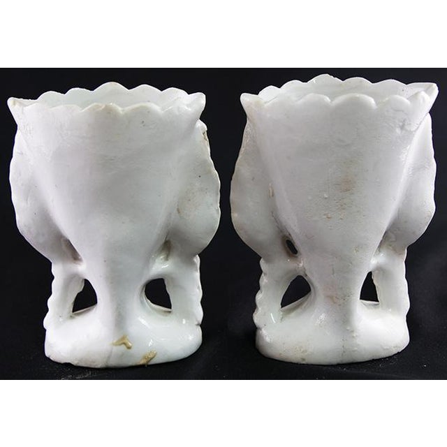 Traditional Antique Sunflower Spill Vases - a Pair For Sale - Image 3 of 12
