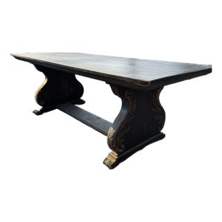 Antique Trestle Table For Sale