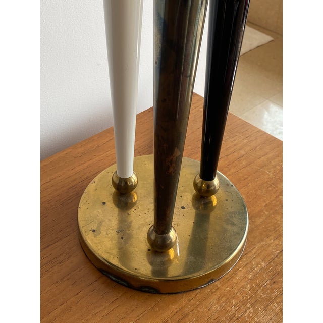 Late 20th Century Vintage Mid Century Table Lamp W/ Shade For Sale - Image 5 of 10