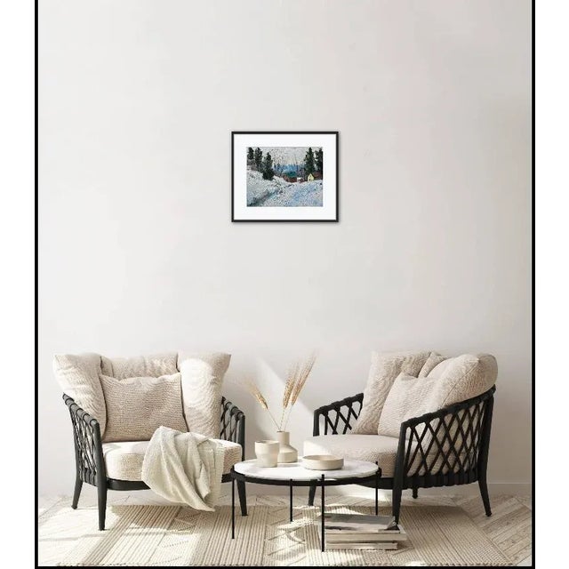 Contemporary Winter Landscape Oil Painting For Sale - Image 10 of 12