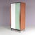 Brown Vintage Wardrobe by Willy Van Der Meeren for Tubax, Belgium, 1952 For Sale - Image 8 of 10