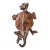 1980s Michael Storey Metal Sculpture Lizard Shelf or Wall Hanging For Sale