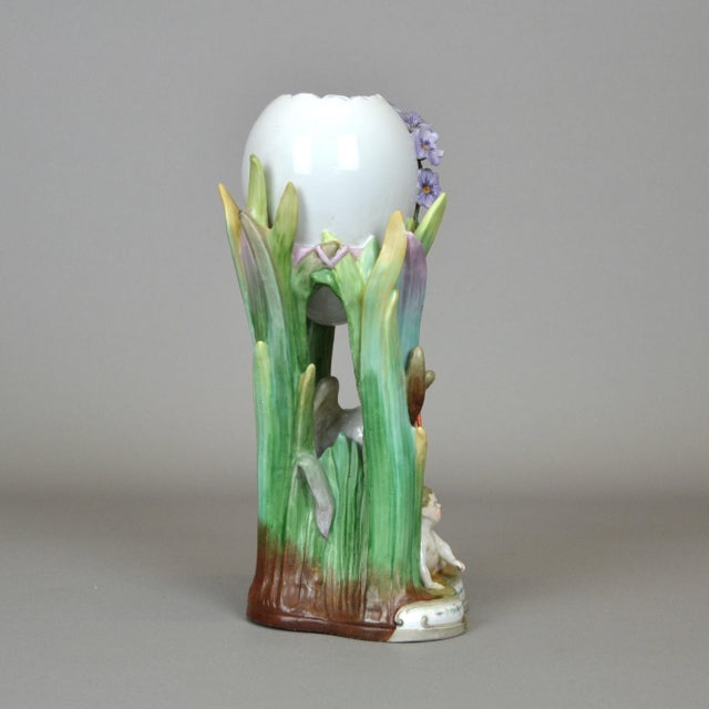 Art Nouveau Porcelain Vase from KPM Berlin, 1900s For Sale - Image 3 of 9