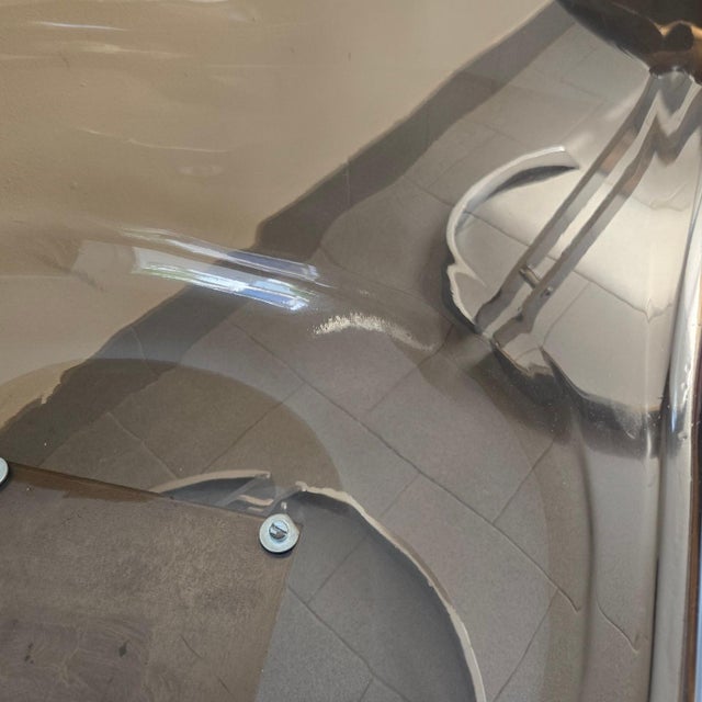 Brown Vintage Eurosteel Chairs in Acrylic Glass and Chrome by Boris Tabacoff, 1970, Set of 4 For Sale - Image 8 of 18