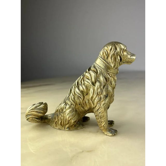 Italian Ottone Stopper of Pastore Dog, 1960s For Sale - Image 5 of 12