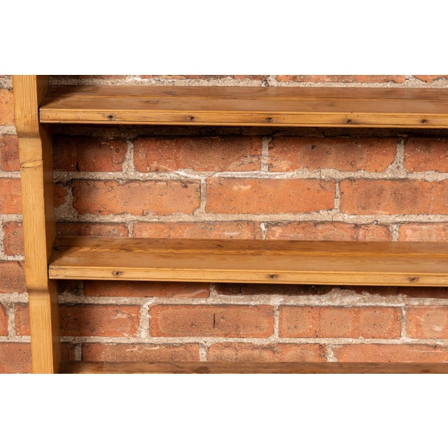 19th Century English Pine Farmhouse Dresser With Open Plate Rack For Sale - Image 11 of 16