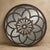 Large Aged Bronze Gothic Rosette Round Wall Mirror For Sale - Image 4 of 4