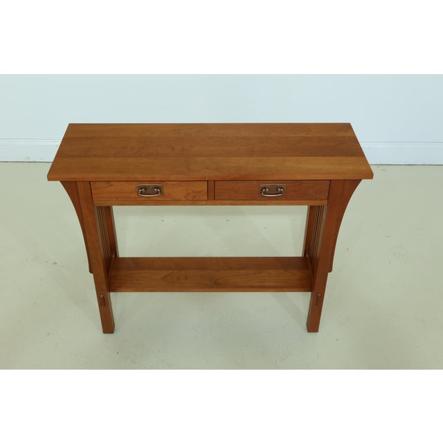 Stickley Mission Style Cherry 2 Drawer Sofa Table Chairish
