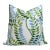 Augusta Floral Pillow Cover in Blue Green, 22x22 Pillow For Sale