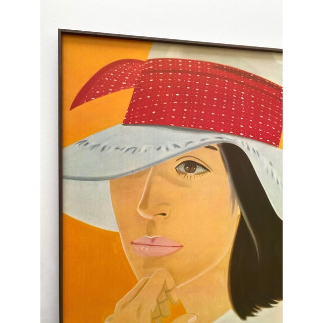 Various Artists Alex Katz Vintage 1980 Pop Art Lithograph Print Framed Large Modernist Exhibition Poster " Red Band " 1978 For Sale - Image 4 of 17