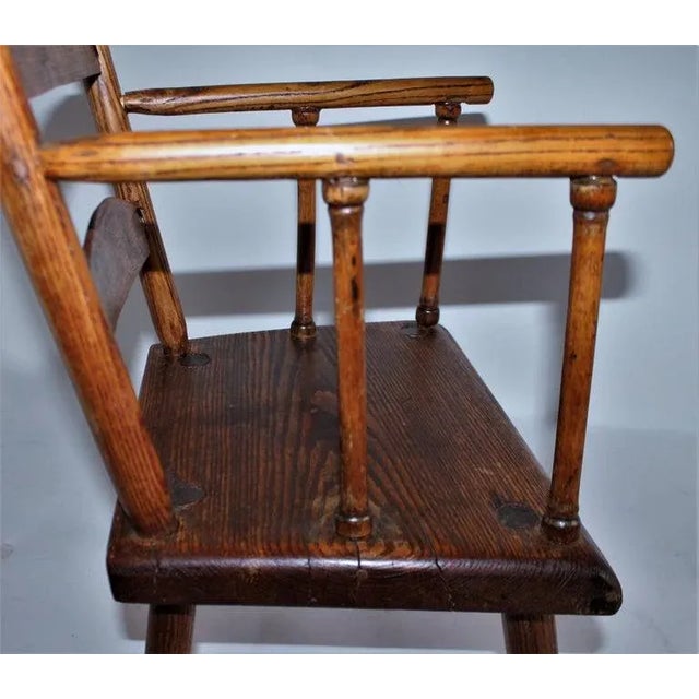 Mid 19th Century Early 19th Century New England Child's Chair For Sale - Image 5 of 8