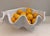 A very rare Midcentury Clamshell porcelain Punch bowl with ladle. A great centerpiece when not in use. Looks like it never...