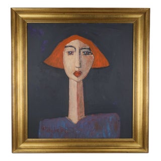 Harry Charles Tim, Alice, Longhead Series, 2020s, Acrylic Painting For Sale