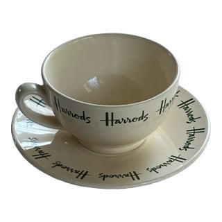 Vintage Harrod's Tea Cup and Saucer For Sale