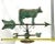 Very Decorative Vintage Mid Century Copper & Brass Cow Weathervane With Wind Directional - Mounted for Display For Sale - Image 12 of 12