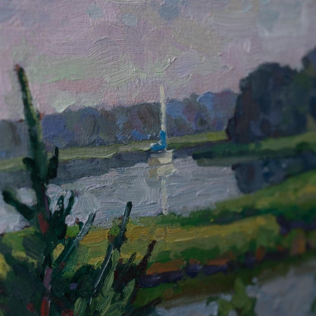 Late 20th Century Robert Isley Painting For Sale - Image 5 of 6