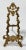 Vintage Victorian brass table easel with intricate floral pattern. Lovely patina.