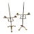Pair of French Wrought Iron Candelabras, Circa 1850 For Sale