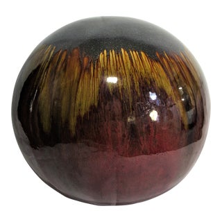 Vintage Large Studio Potter Sphere Ball Evans For Sale