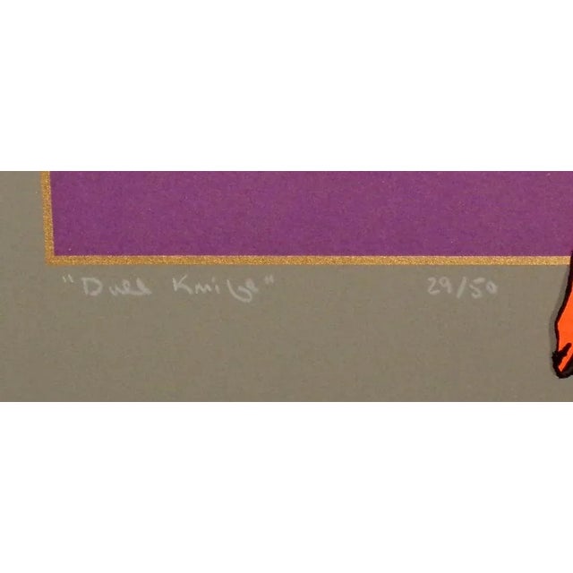 Ward Churchill "Dull Knife" Hand Signed Fine Art Serigraph 1983 29/50 For Sale - Image 4 of 6