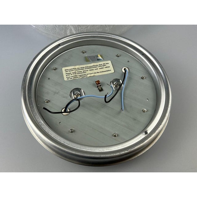 60s 1970s ceiling lamp Plafon Ice Glass Doria Germany Space Age Design Object: Plafoniere Manufacturer: Doria Leuchten...