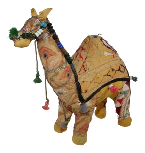1950 Handcrafted Indian Stuffed Raj Cotton Embroidered Camel Toy