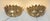 Italian Gilt Metal Lotus Flower Wall Sconces, 1980s, Set of 2 For Sale - Image 4 of 13